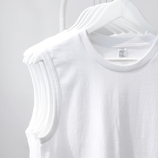 Men's White Tank Top Plain Casual Aussie Singlet