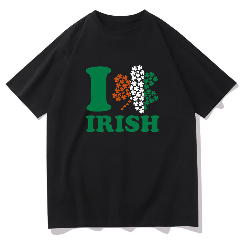 Love for Ireland Shamrock Heart Irish Pride Tee Big & Tall