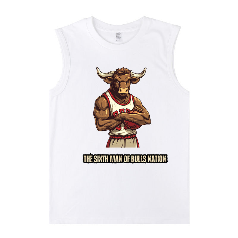 The Sixth Man Bulls Nation Cotton Tank Top