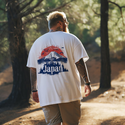 Eternal Fuji Print Men's Short Sleeve T-shirt Big & Tall