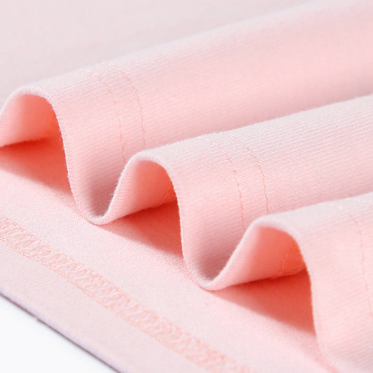 Men's Plain Color Oversized Cotton T-shirt -Pink