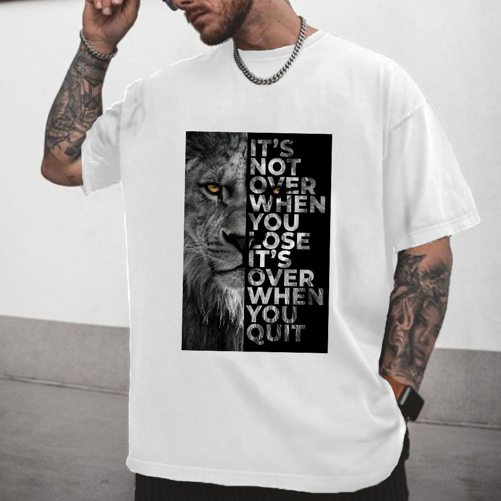 Lion's Strength Motivation Men's T-Shirt