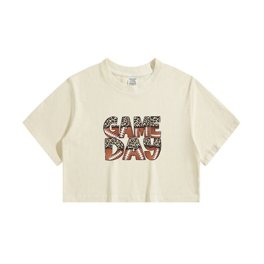Game Day Football Lovers Women's Crop Tee