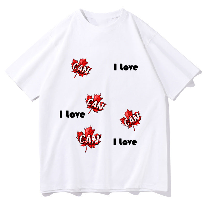 I love Canada Maple Leafs Men's Short Sleeve Tee Big & Tall