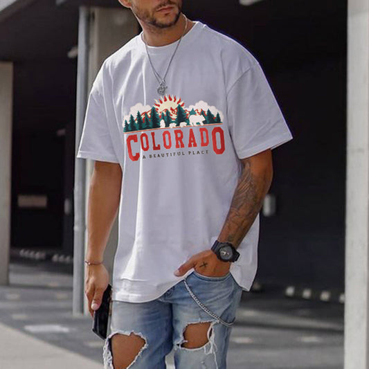 Colorado Graphic Print Men's T-Shirt Big & Tall