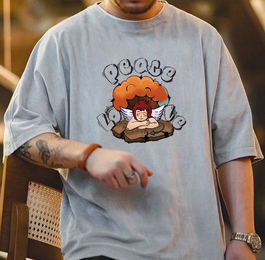 Love And Peace Men's T-shirts Big & Tall