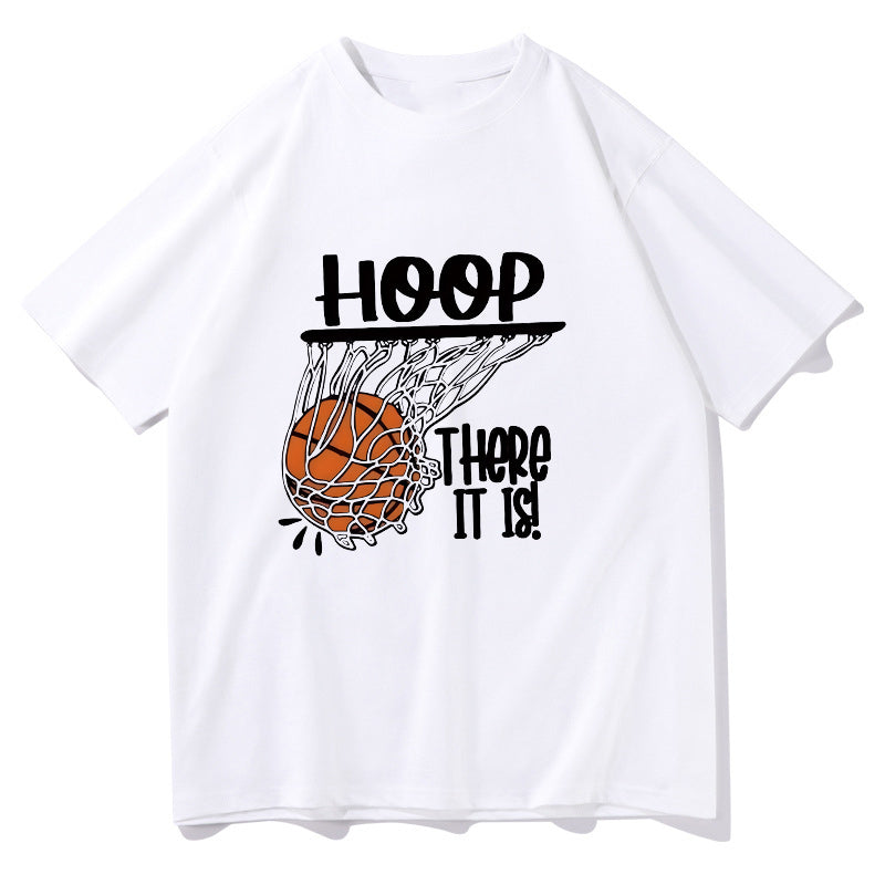 Hoop Dreams Basketball Print Men's Short Sleeve T-Shirt Big & Tall