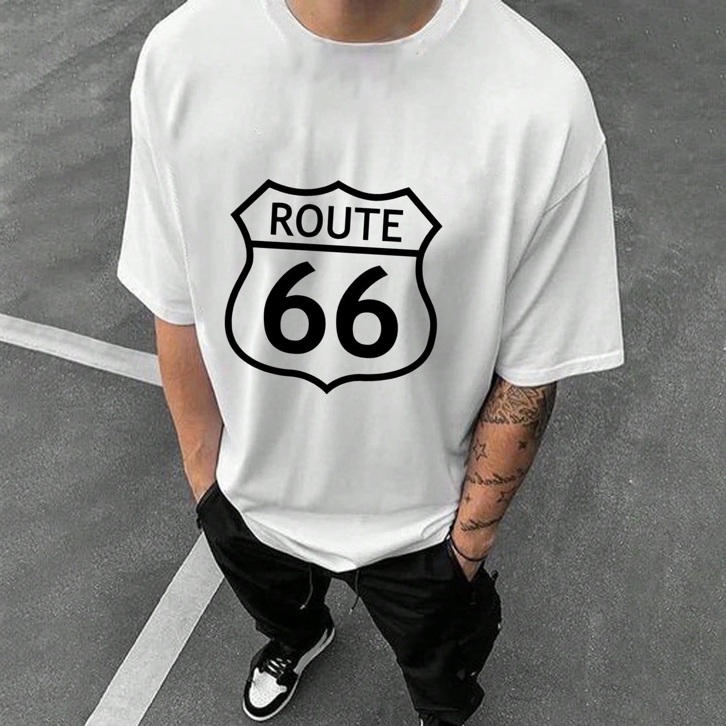 ROUTE 66 Men's Cotton T-shirt 230 GSM Big & Tall