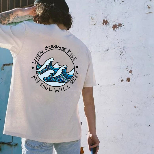 When Oceans Rise Men's Cotton T-shirt Big & Tall