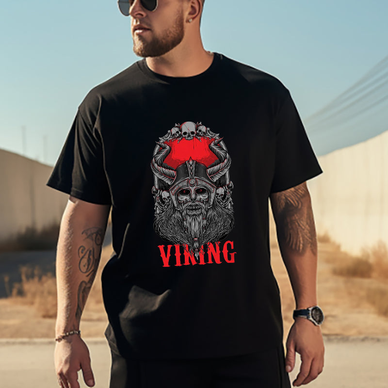 Viking Corpse Bone Zombie Men's T-shirt Big & Tall