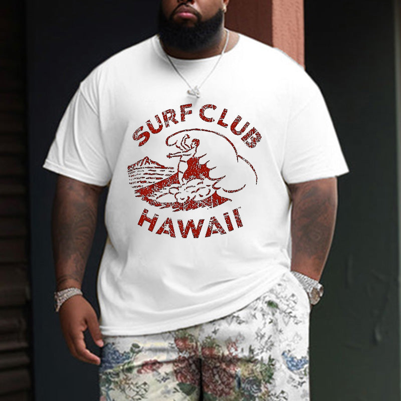 Classic Surf Club Men's Hawaii Printed Tee Big & Tall