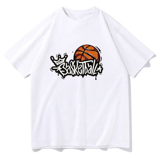 Women's Basketball Print Short Sleeve Tee