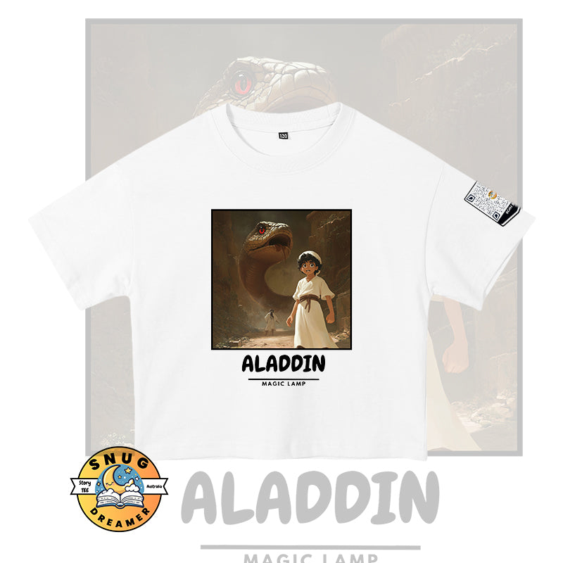 Aladdin Magic Lamp QR Code Story Tee for Kids