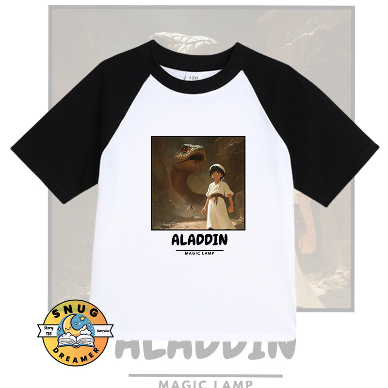 Aladdin Magic Lamp Cotton Raglan Bedtime Story Shirt