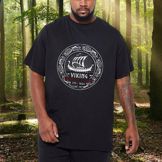 Mythic Viking Voyage Men's T-Shirt Big & Tall