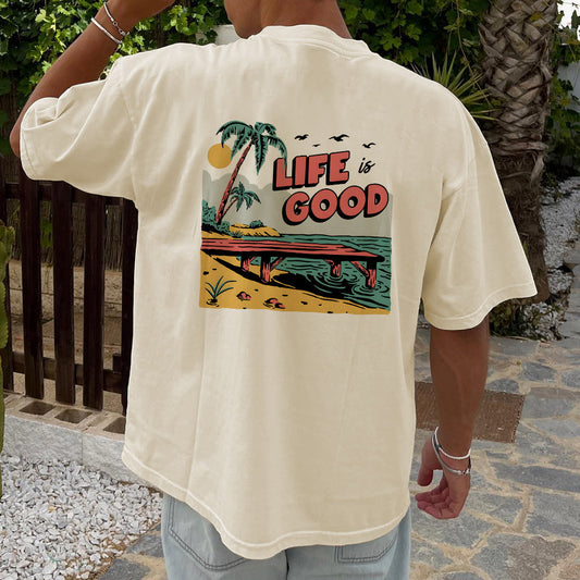 Life is Good Men's Cotton T-shirt 230g Big & Tall