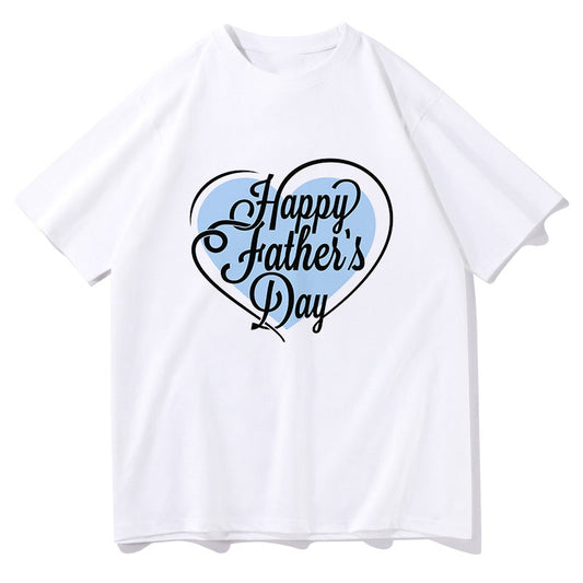 Happy Father's Day Men's Letter Print Big & Tall T-shirt