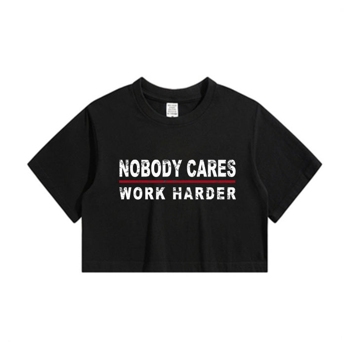 Lady's Inspirational Quotes Crop Tee