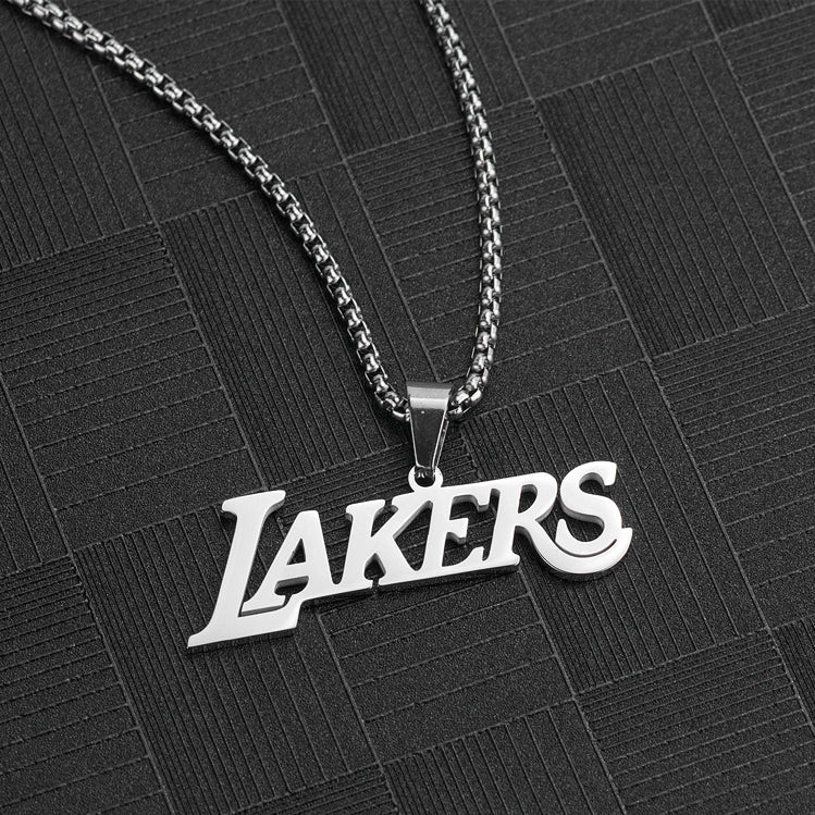 Lakers Titanium Steel Men's Necklace
