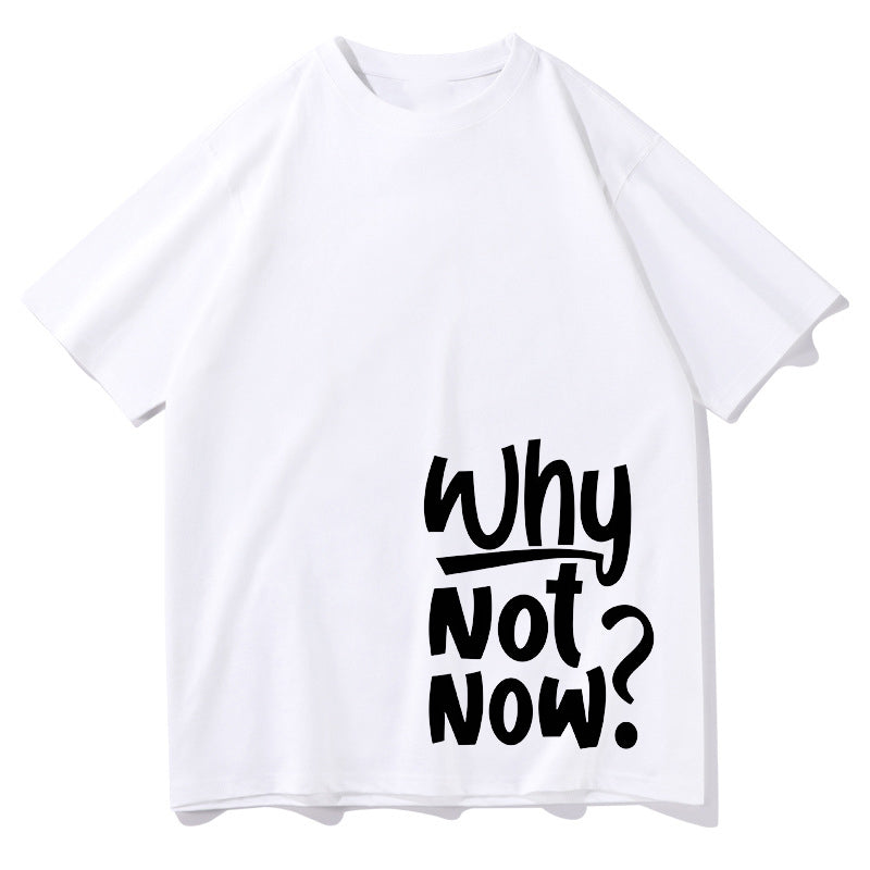 Men's Inspirational Letter Print Cotton T-shirt Big & Tall