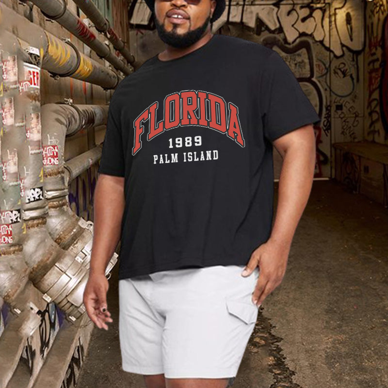 Florida 1989 Retro Vibes Men's T-Shirt Big & Tall