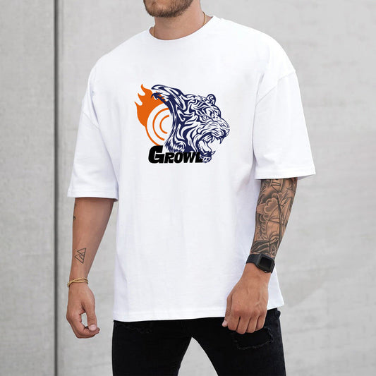 Tiger Graphics Casual Men’s T-shirts Big & Tall