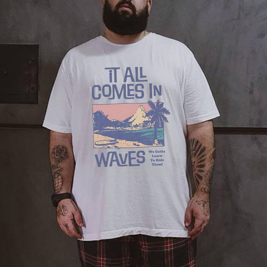 Life's Waves Philosophy Men's Surf Tee