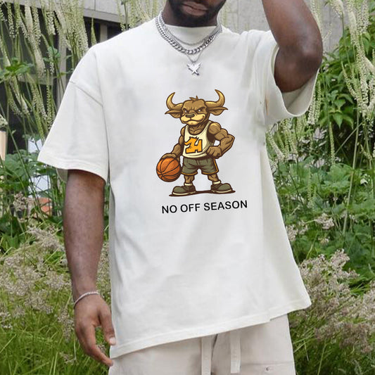 No Off Season Baller Athlete Cartoon Bull Big & Tall Tee