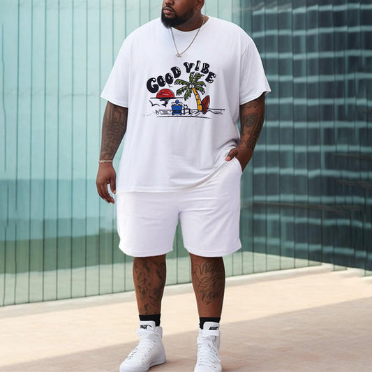 Good Vibe Sunset Beach Men's T-Shirt Big & Tall