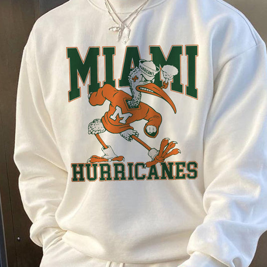 MIAMI HURRICANES Football Men's Crew Neck Sweatshirt