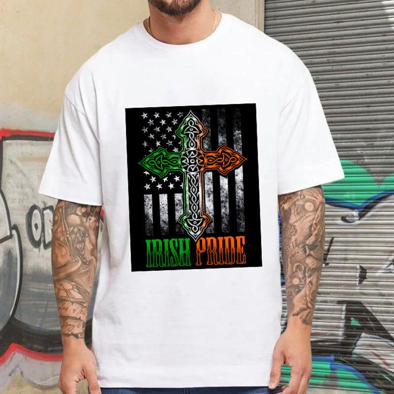 Irish Roots American Pride T-Shirt Big & Tall