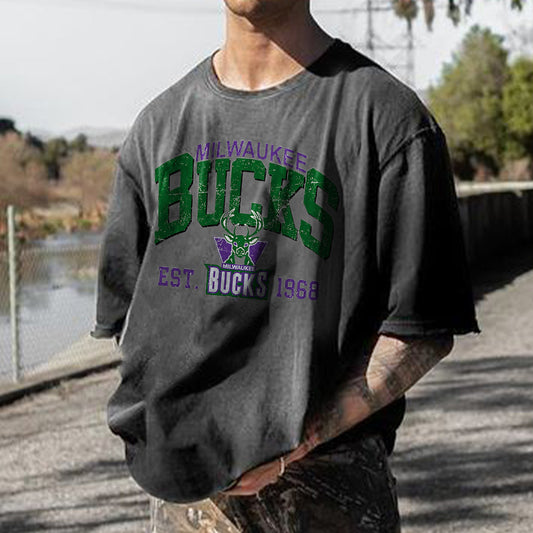 Milwaukee Bucks Men's Loose Fit T-Shirts