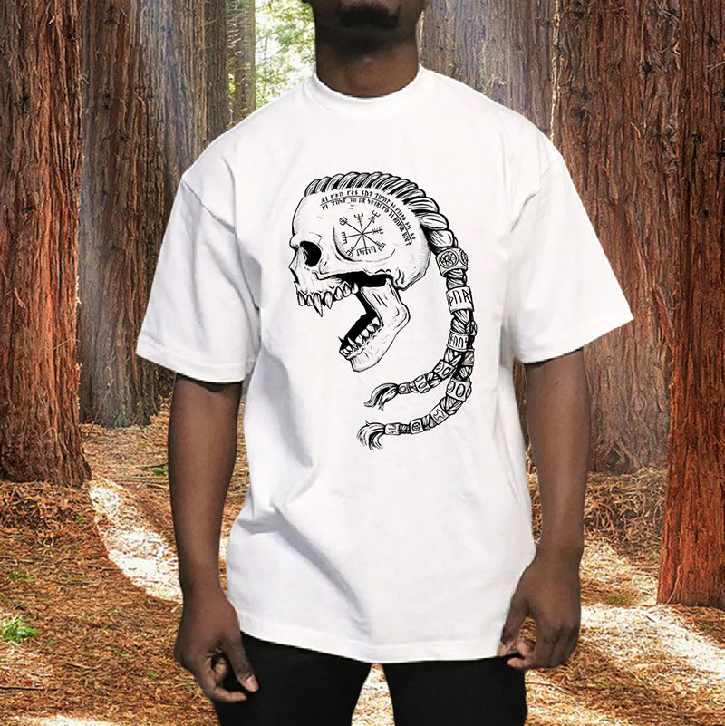Viking Skull and Rune Men's Graphic T-Shirt Big & Tall