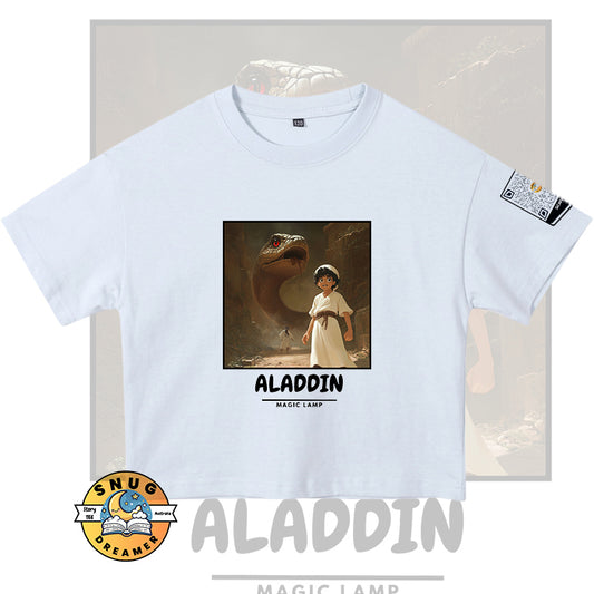 Aladdin Magic Lamp QR Code Story Tee for Kids