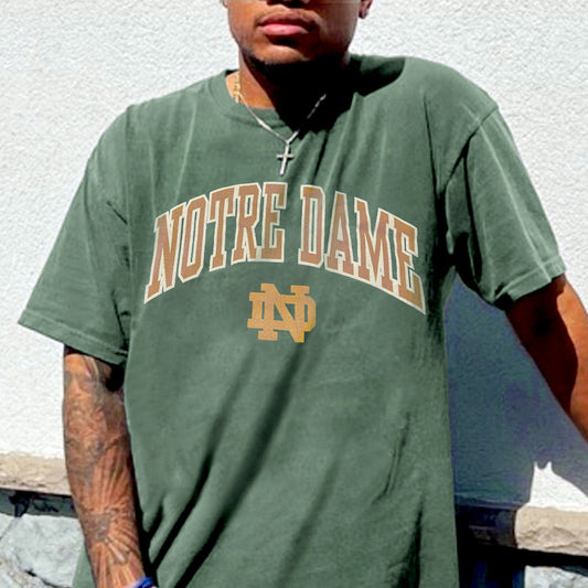 Notre Dame University Men's Oversized T-Shirts