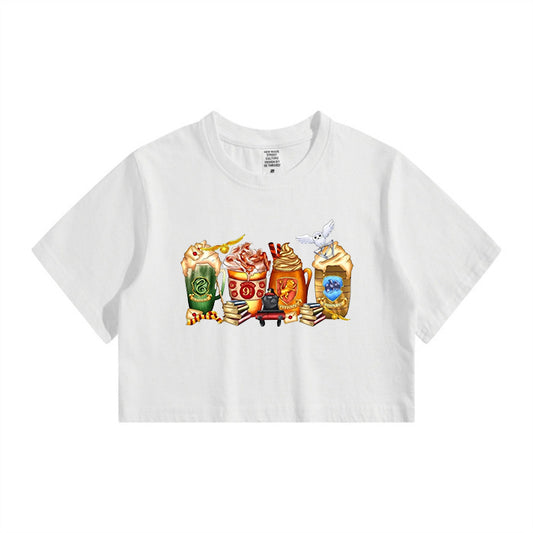 Wizarding Academy Enchanted Beverages Crop Tee