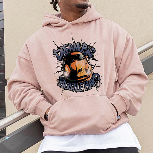 Dream Big Hustle Hard Men's Hoodie