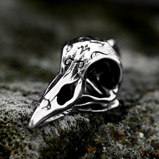 Men's Viking Raven Crow Skull pendant