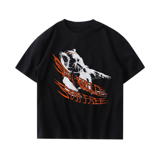 Free And Wild Like A Bear Short Sleeve T-shirts