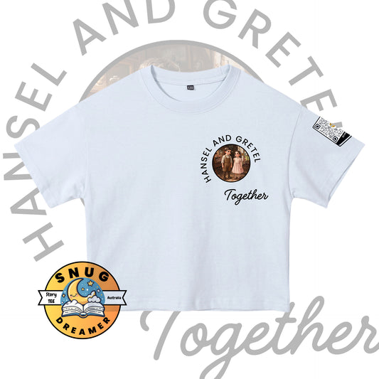 Interactive Hansel and Gretel QR Code T-Shirt for Kids