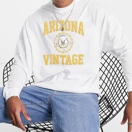 Arizona Vintage Men's Casual Long Sleeve T-Shirts-A