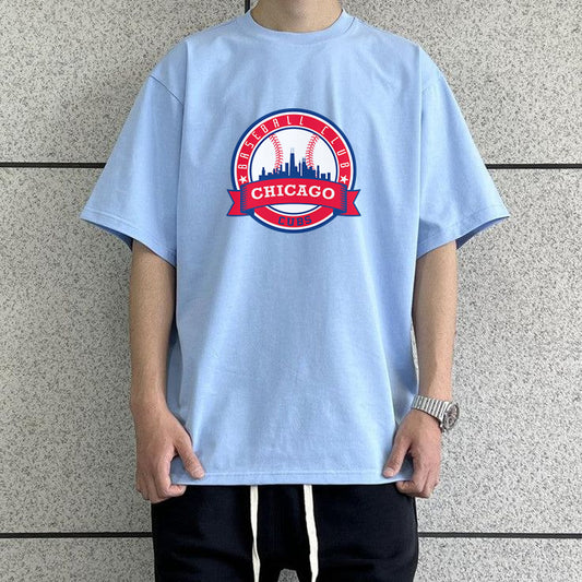 Chicago Cubs Baseball Men's Cotton T-shirt