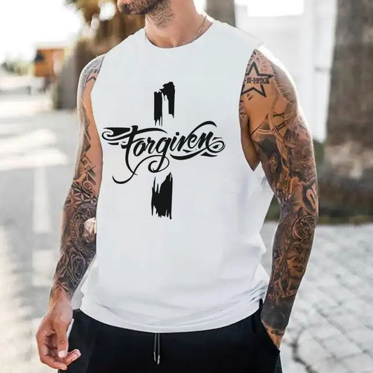 Men's Streetwear Casual Tank Top-B