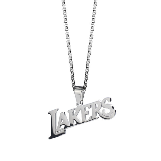Lakers Titanium Steel Men's Necklace