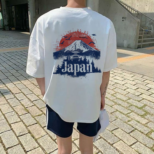 Eternal Fuji Print Men's Short Sleeve T-shirt