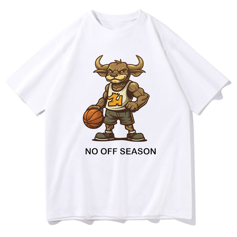 No Off Season Baller Athlete Cartoon Bull Big & Tall Tee