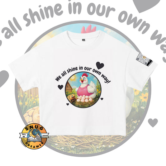 "The Hen and the Turtle" Kids' Storytime T-Shirt with QR Code