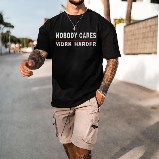 Motivational Mantra Tee Men's Inspirational Black T-shirt Big & Tall