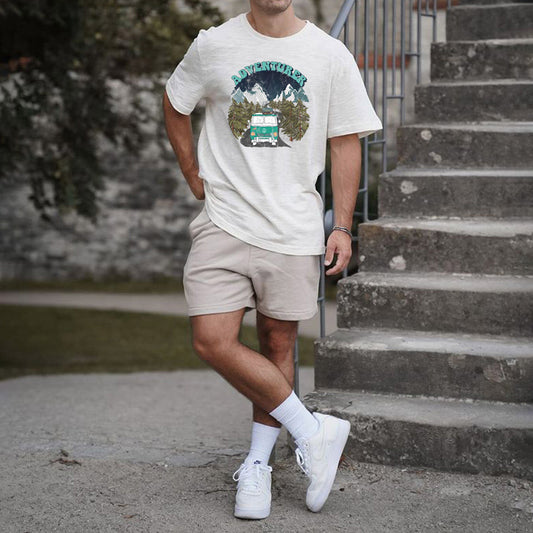 Adventurer Graphic Print Loose Men's T-Shirt