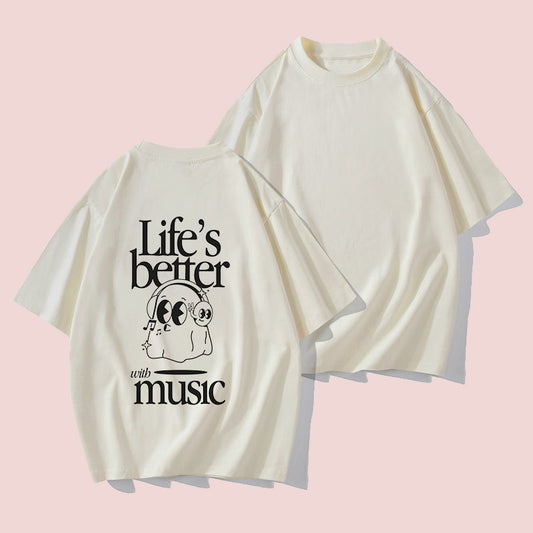 Life's Better With Music Women's Short Sleeve Tee